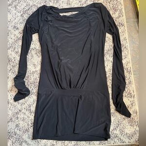 Elegant Black Long Sleeve Dress